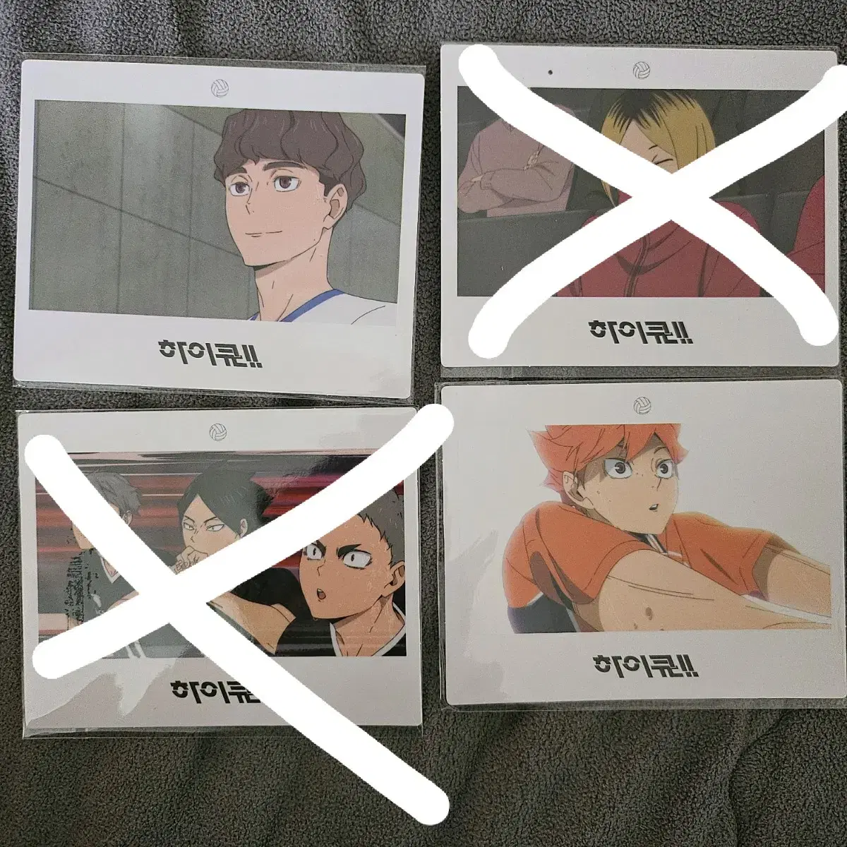 Haikyuu pop up pre-order benefit polaroid postcard 0.2 per piece