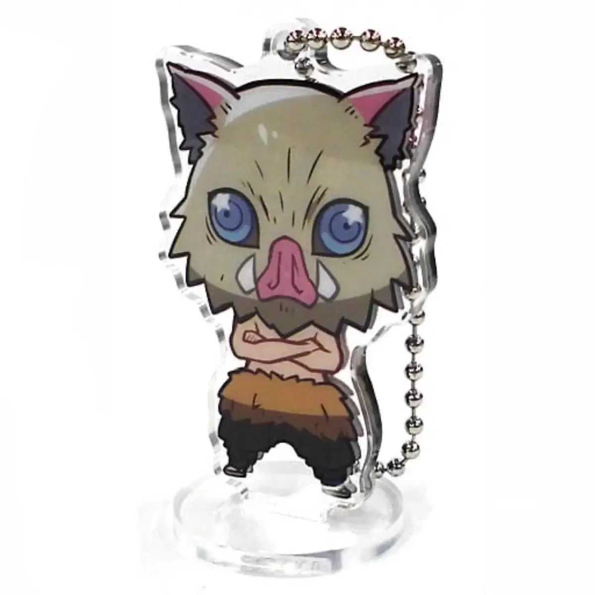 Unsealed ear knife inosuke kokomie acrylic keyring stand heart is visible