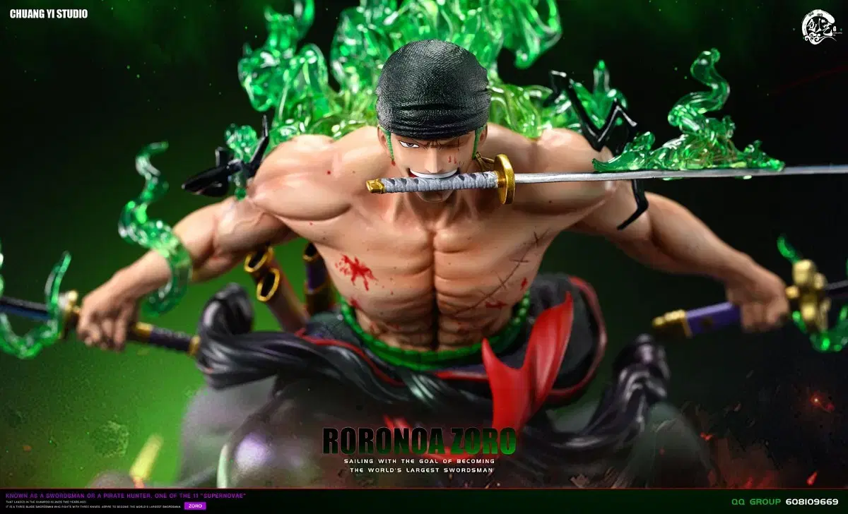 [Pre-Order] CHUANGYI ONEPIECE Zoro - Samurai Ryu Resin Statue