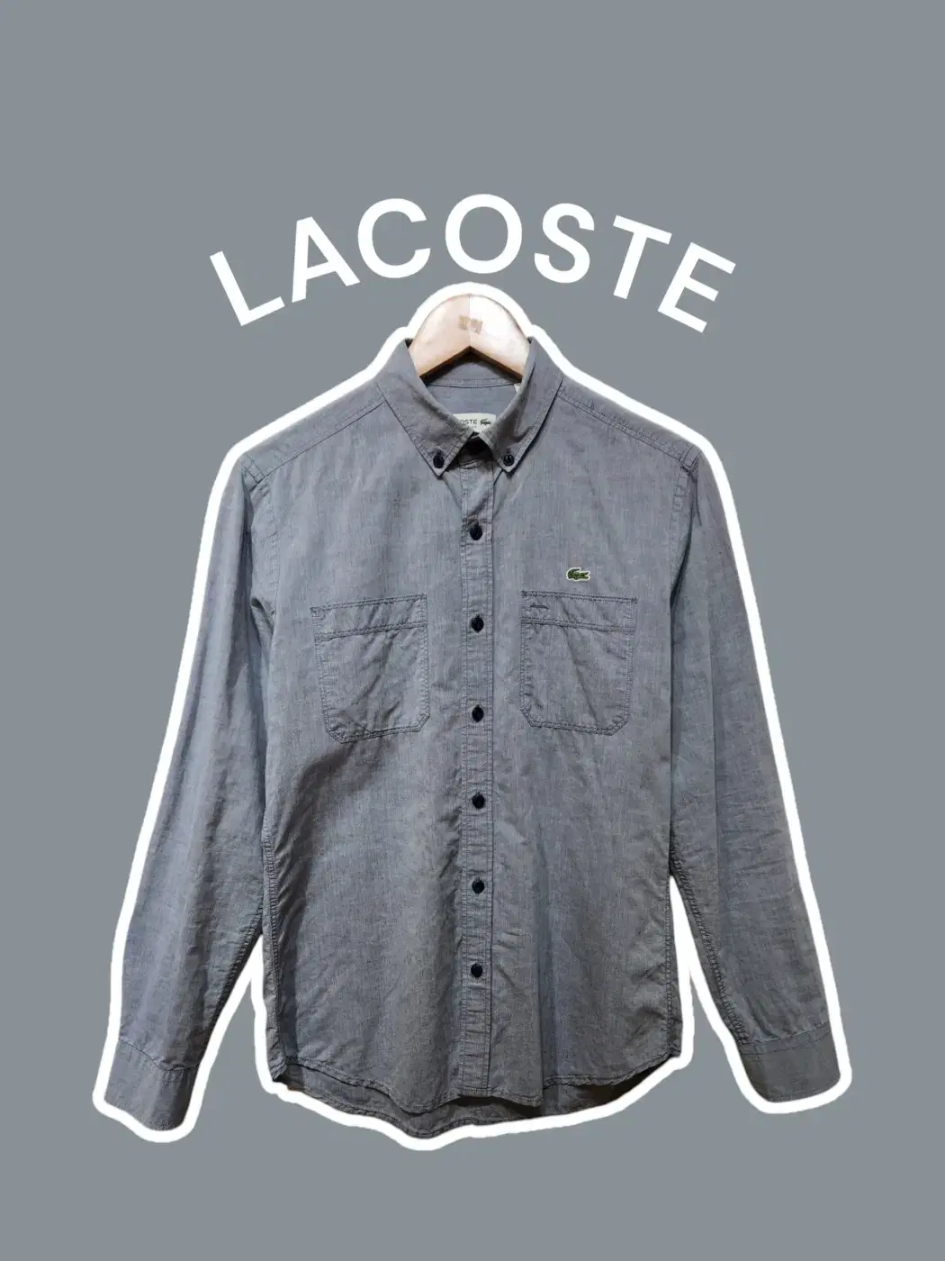 [95] LACOSTE Lacoste Slim Fit Two-Pocket Linen Shirt