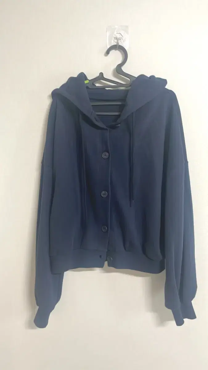 Navy hooded cardigan