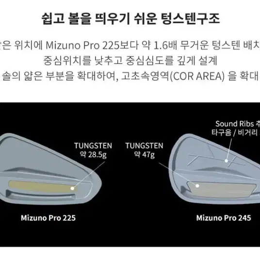 2024년형 MIZUNO PRO 미즈노 프로 245 남성 스틸 7아이언