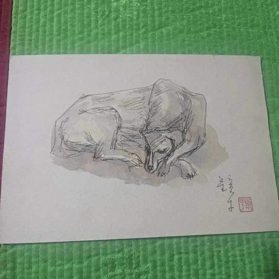 그림(천경자)19~24cm