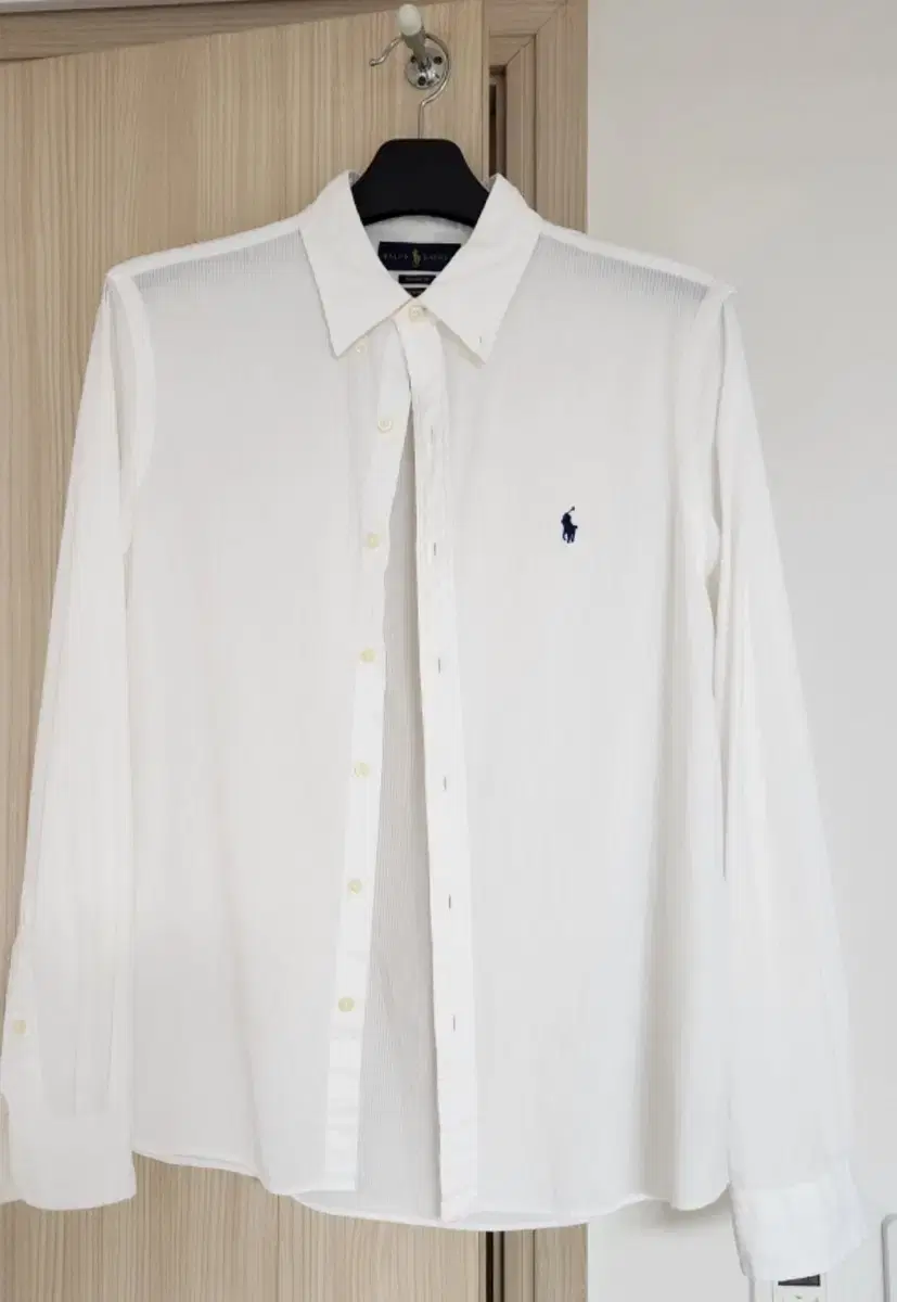 Polo seersucker white shirtm