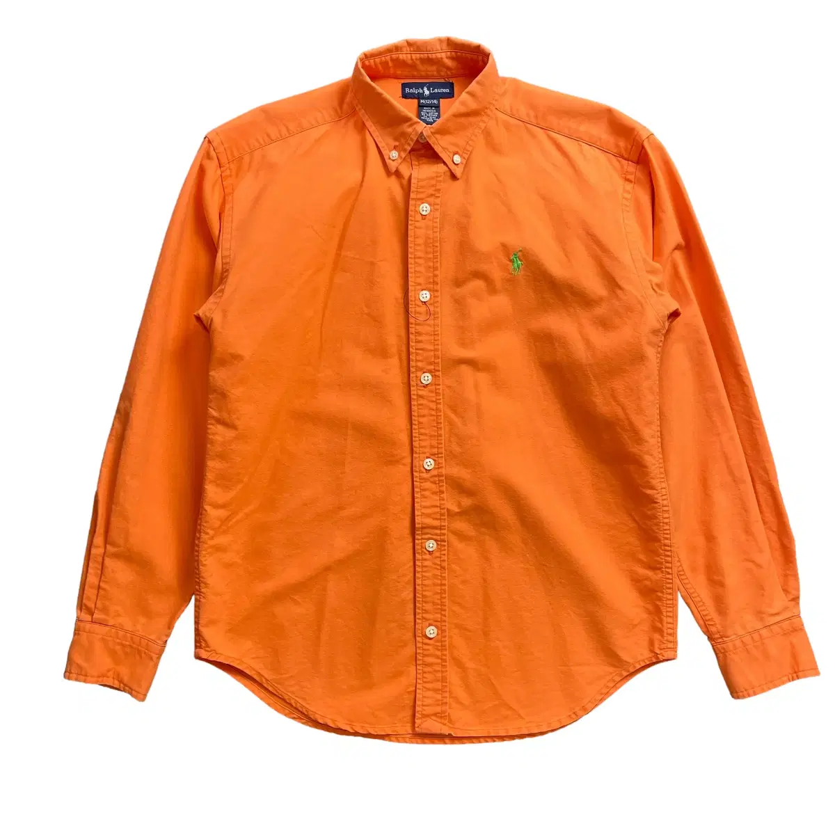 Polo Ralph Lauren Orange Cotton Long-Sleeved Shirt M(12/14)