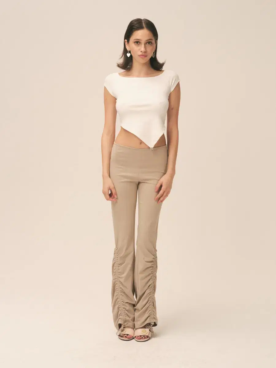 Glowny TAMPA SHIRRING PANTS (sand)