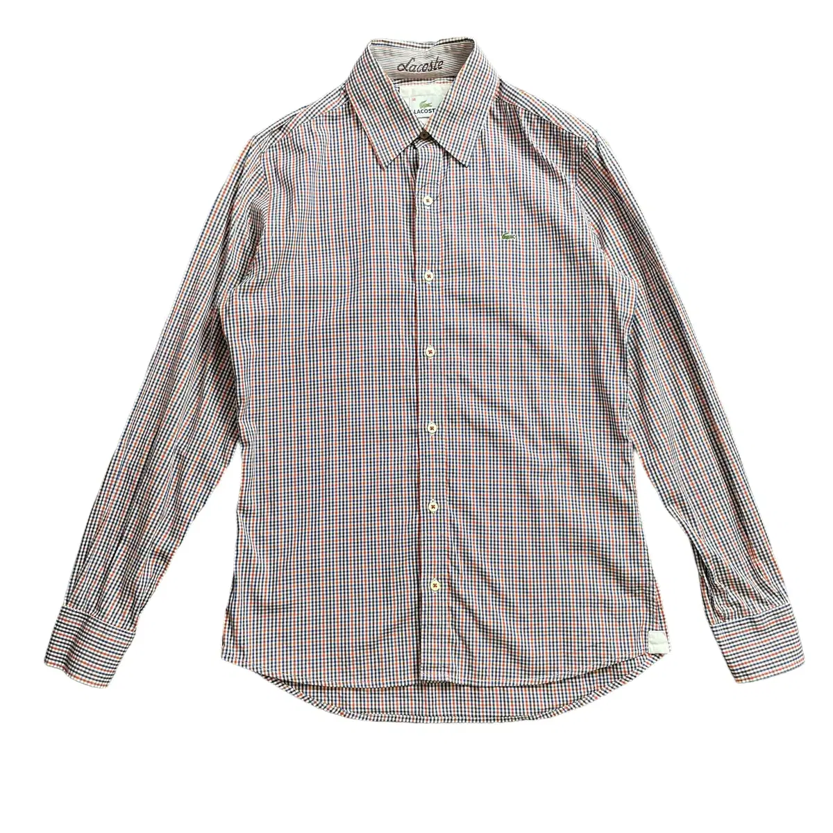 Lacoste Plaid Check Cotton Long Sleeve Shirt 95