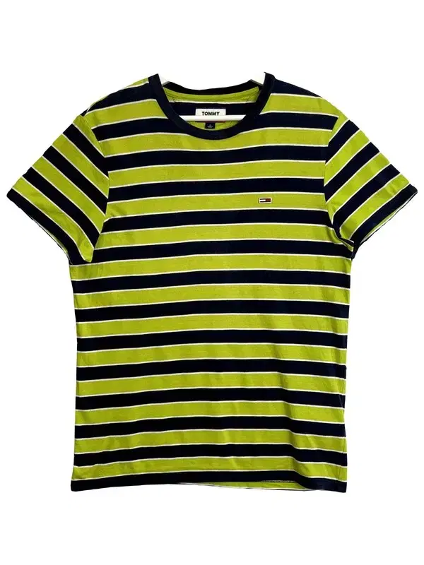 Tommy Hilfiger Striped Vahn Short Sleeve Tee M Black A91/4-0701-050