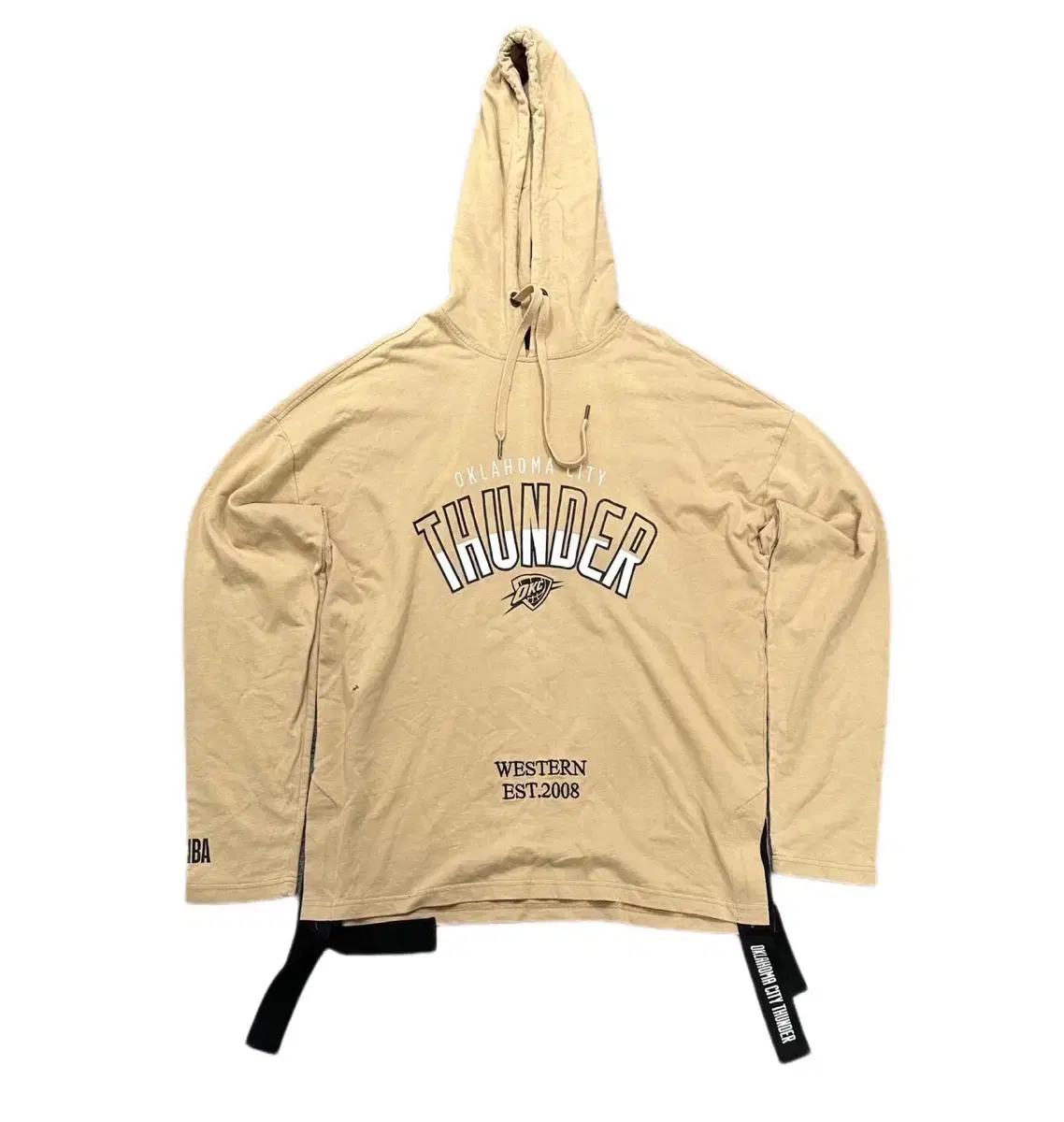 NBA Oklahoma Thunder Beige Hoodie (XL)