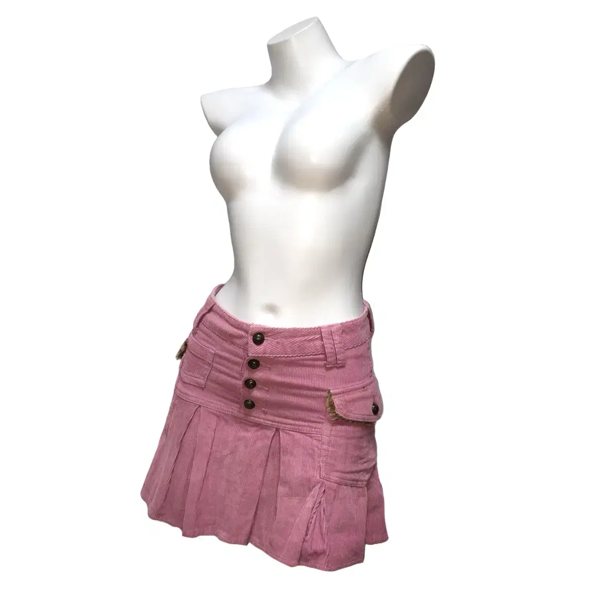 Vintage y2k pink cargo skirt