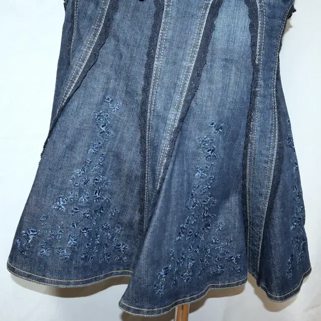 Vintage mermaid denim skirt