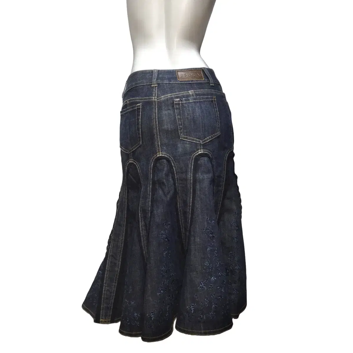 Vintage mermaid denim skirt