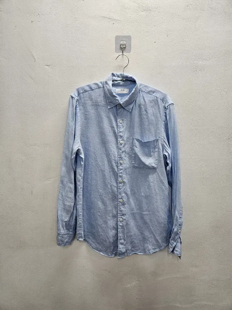 M Uniqlo Linen100 hemp shirt