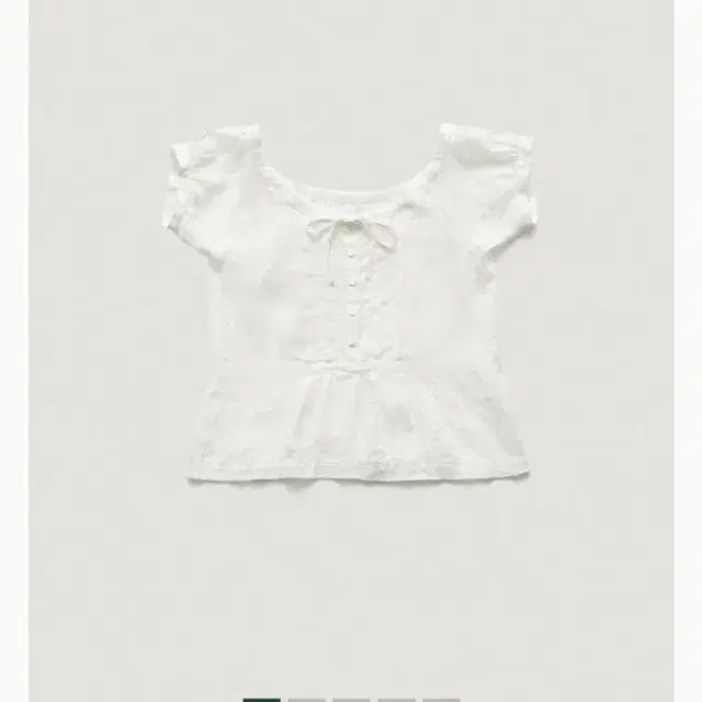 더바넷 pufleat linen blouse