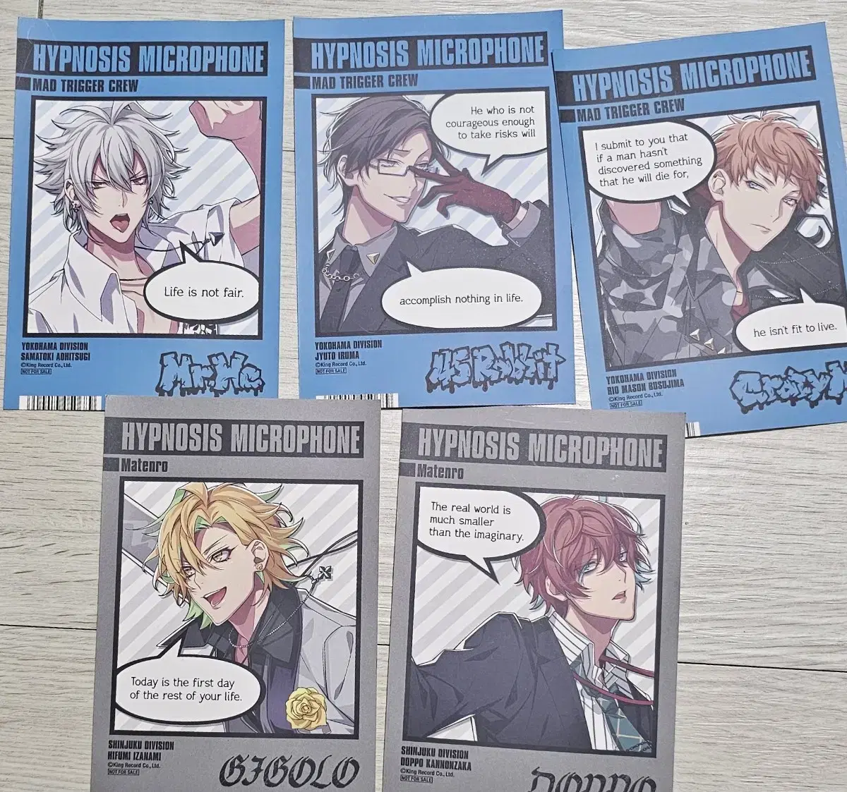 WTS for Hypnosis Microphone / Hypnomy Chiryu merchandise