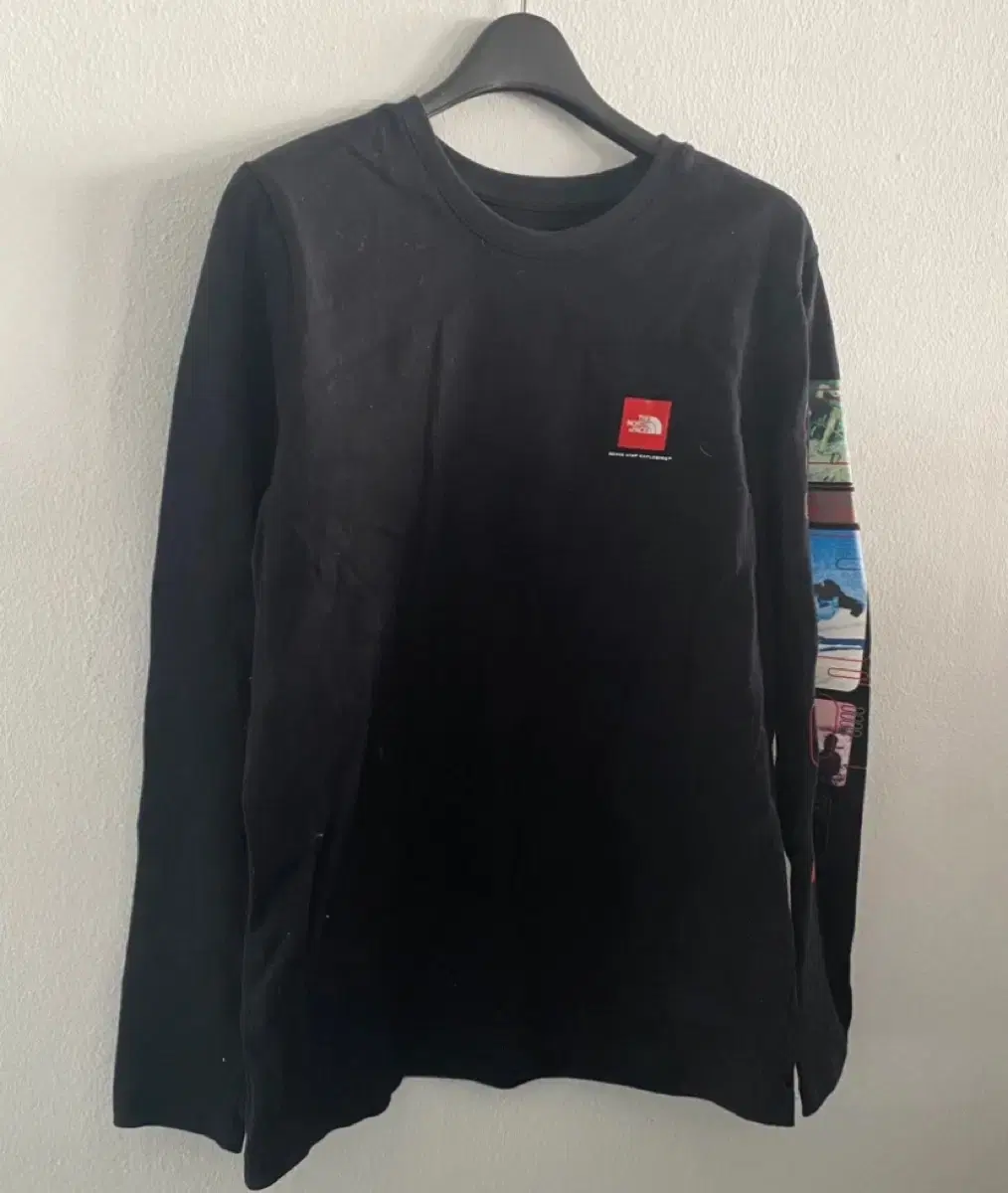 The North Face Painting Black Long Sleeve Tee S 90