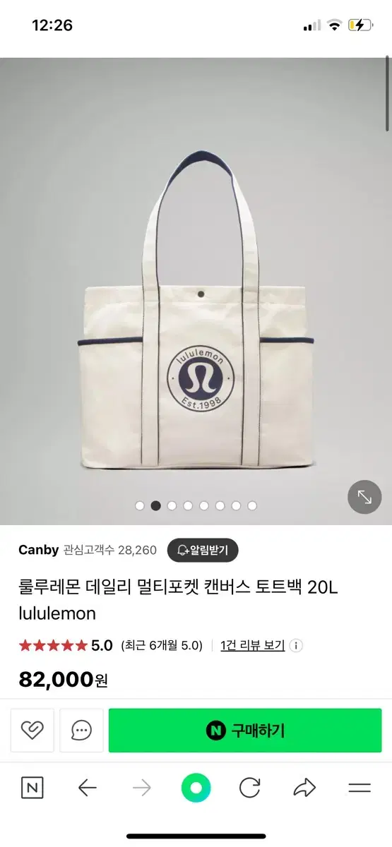 룰루레몬 에코백