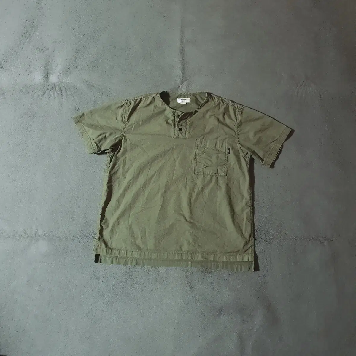 Espionage Military Henley Neck Short Sleeve S 0