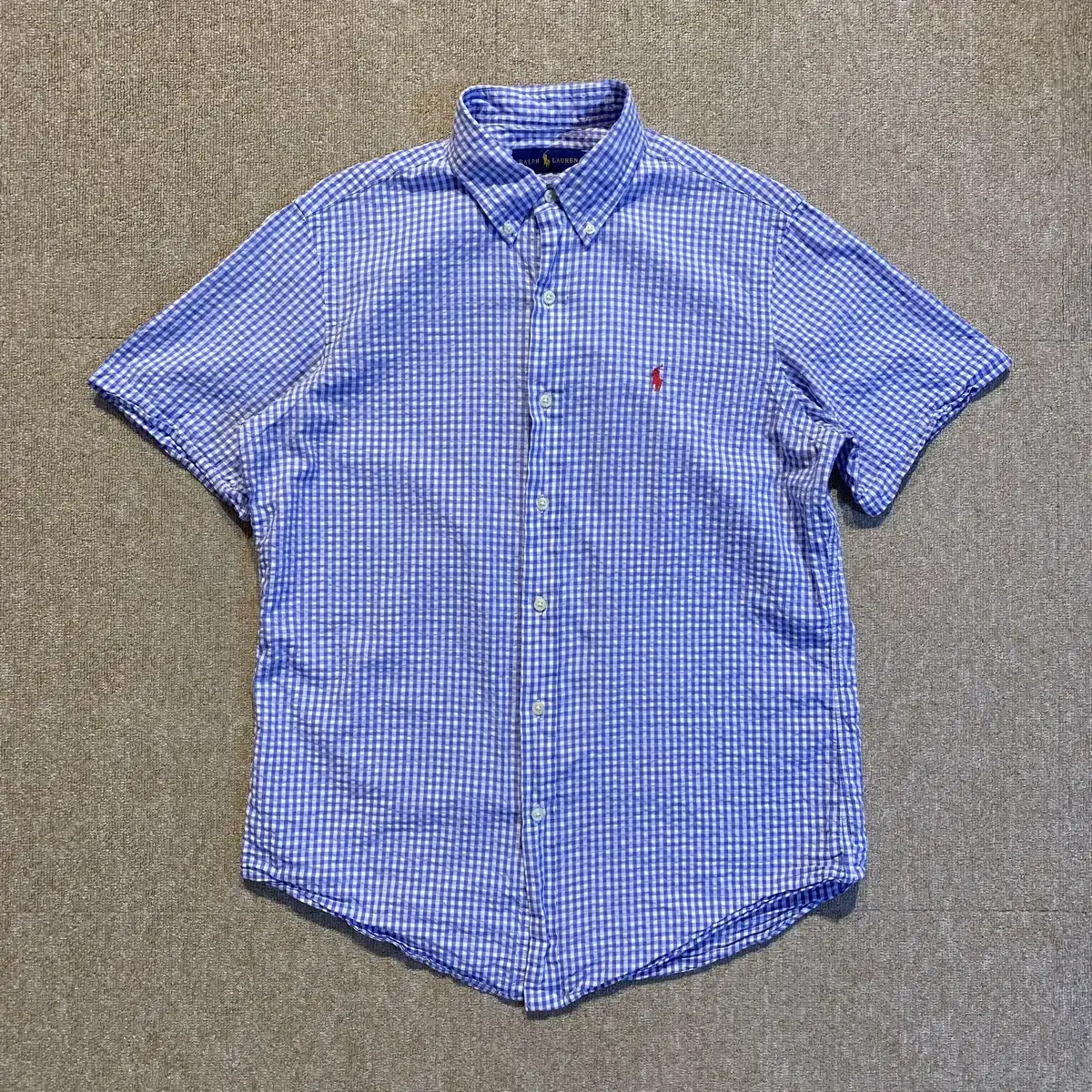 Polo seersucker cotton vahn shirt