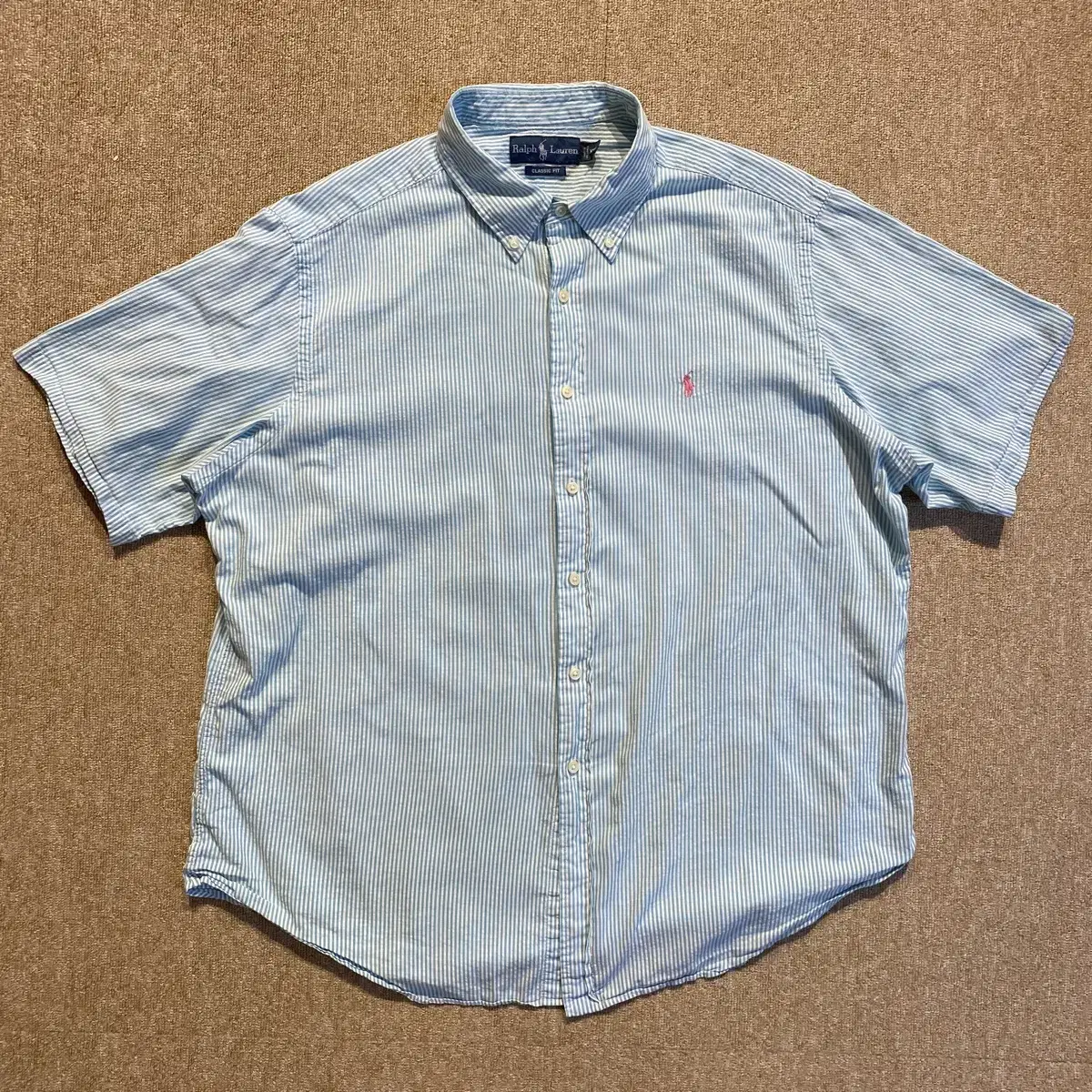 Polo seersucker cotton vahn shirt