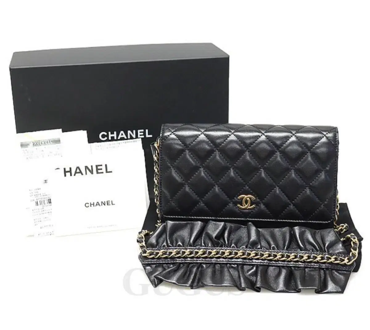 Chanel WOC Ruffled Chain Bag in Lambskin