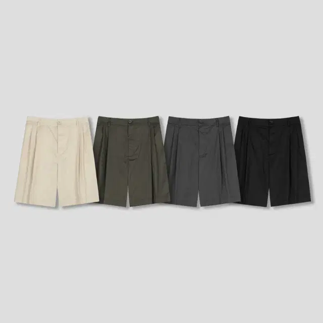 GC P9720 Dose Two-Tuck Half Pants 4color