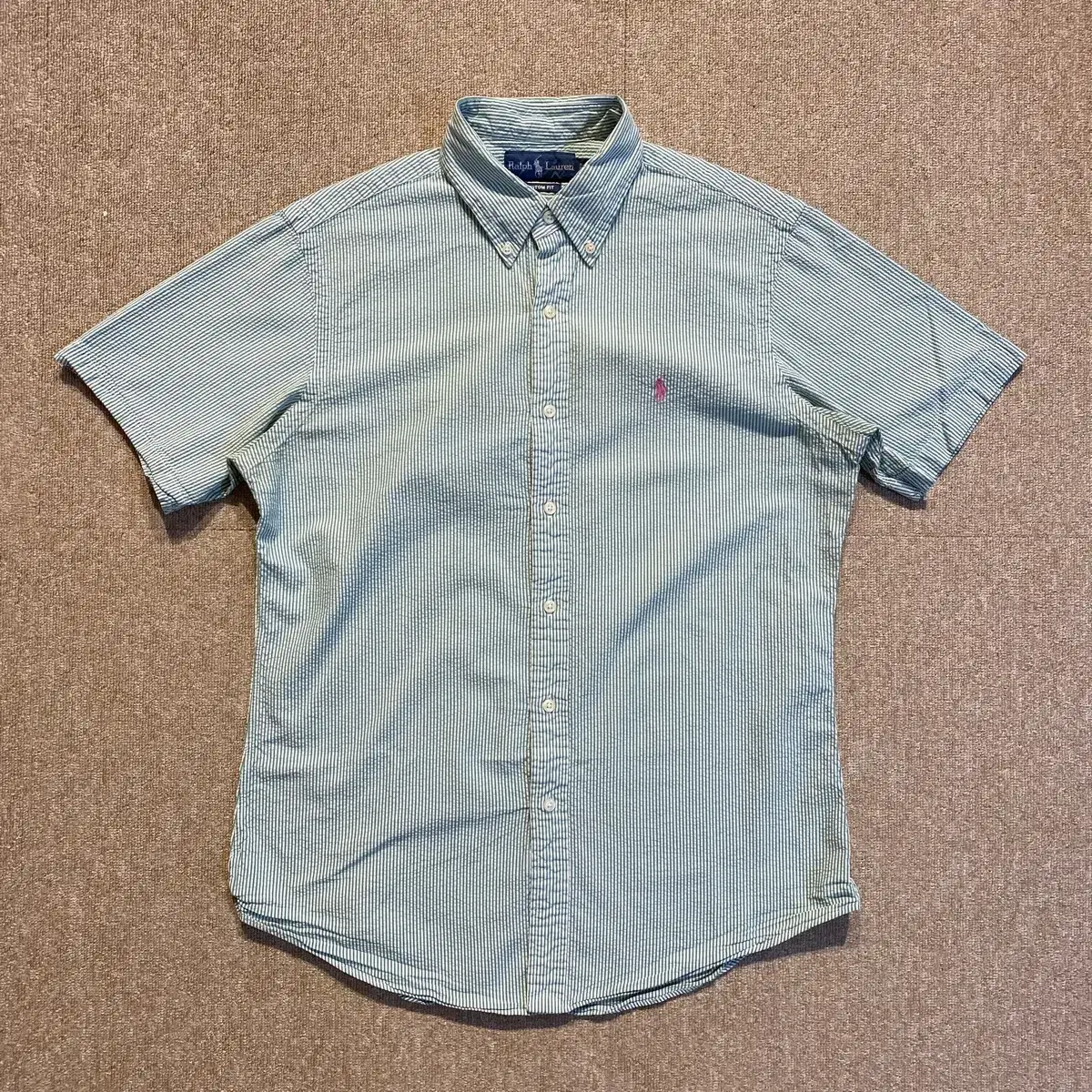 Polo seersucker cotton vahn shirt