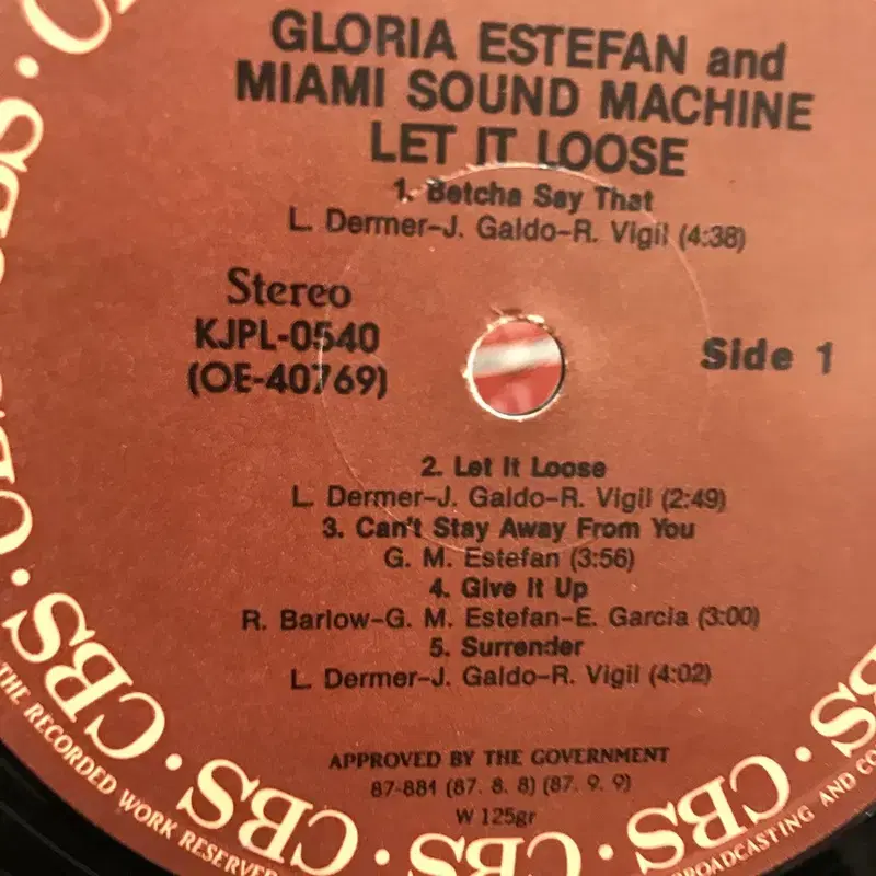 GLORIA ESTEFAN  LP / AA2445