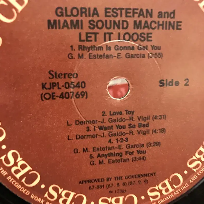 GLORIA ESTEFAN  LP / AA2445