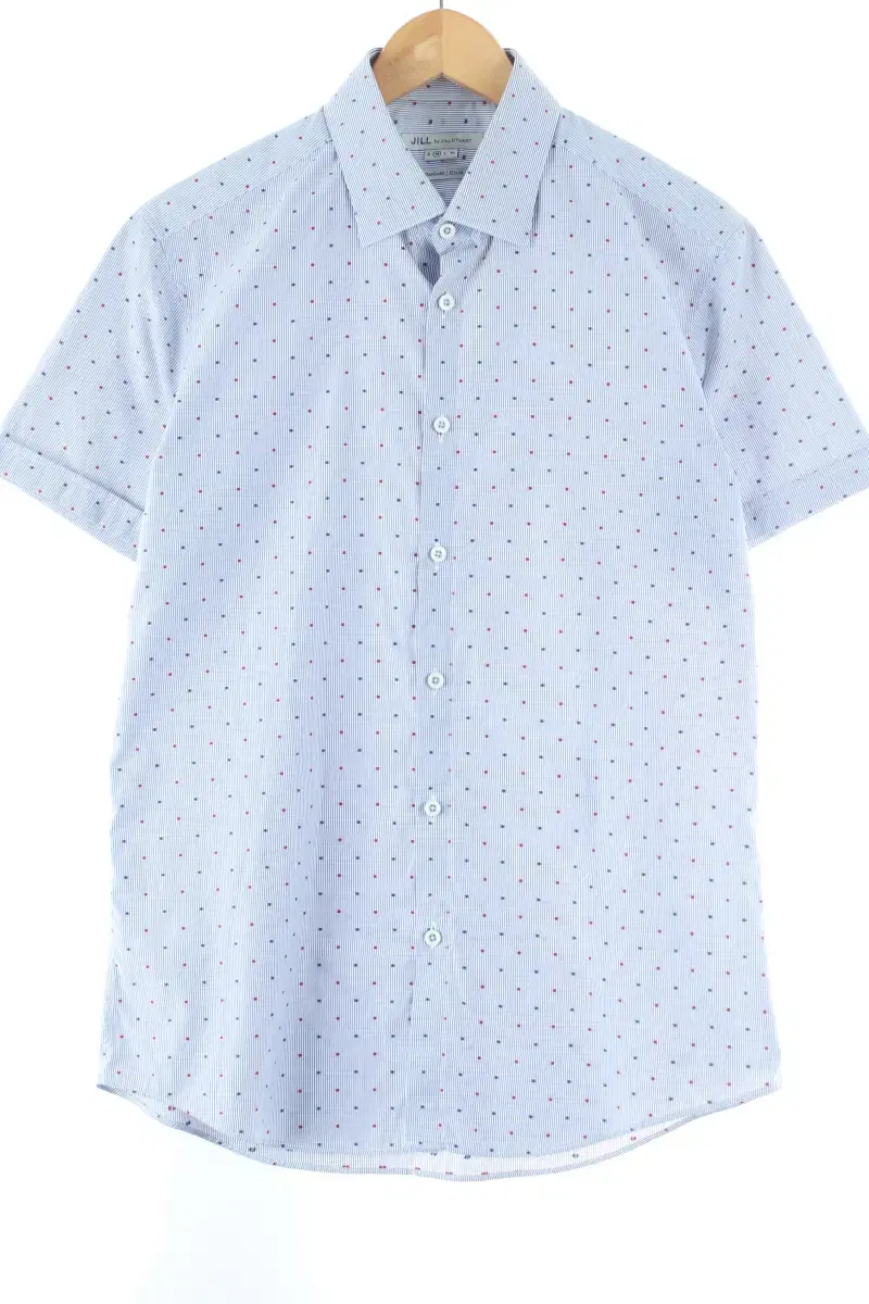 (M) Gilles Stuart Short Sleeve Shirt Southern Polka Dot Pattern Basic Fit Limited Edition-D97E