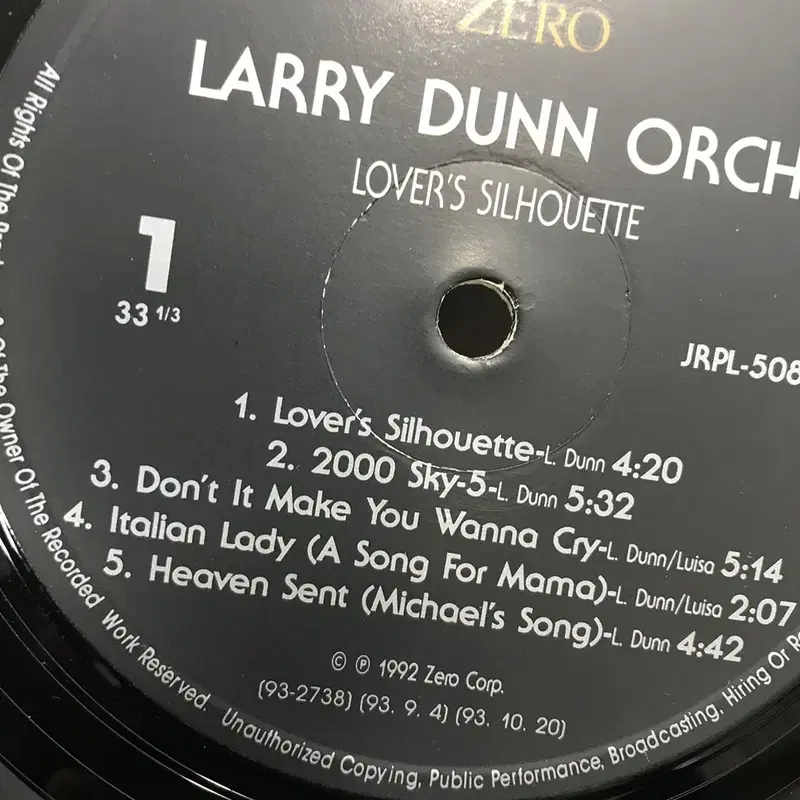 LARRY DUNN ORCH  LP / AA2459