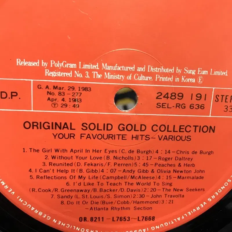 SOLID GOLD COLLECTION LP / AA2475