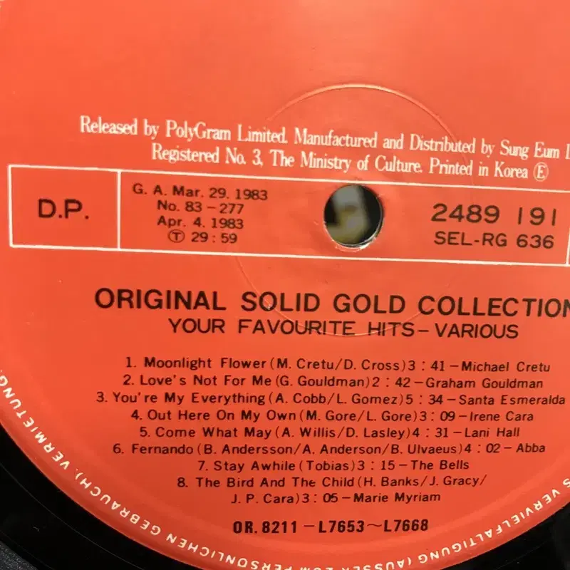 SOLID GOLD COLLECTION LP / AA2475