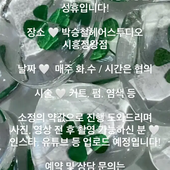 7월 헤어모델 모집