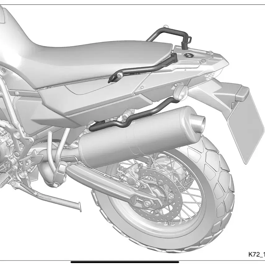 BMW F800GS F700GS 바리오 사이드 케이스 랙 -신품