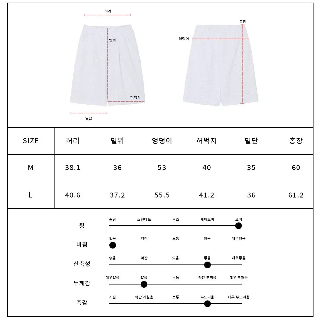 버뮤다원턱반바지 남자반바지 여자반바지 커플반바지