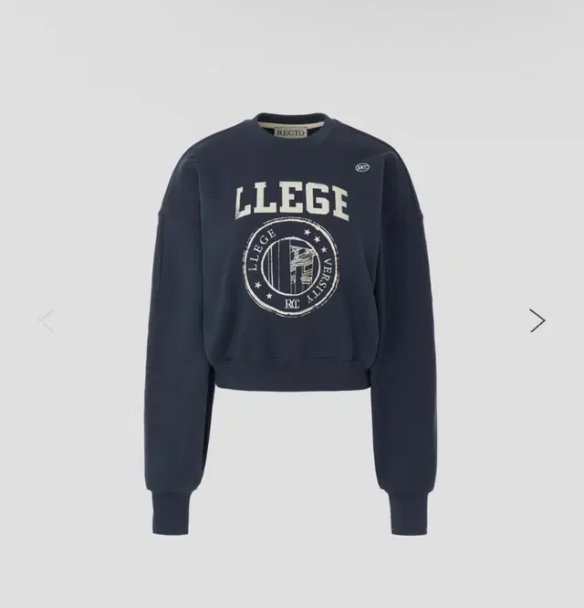 렉토 LLEGE LOGO SWEATSHIRT (NAVY)