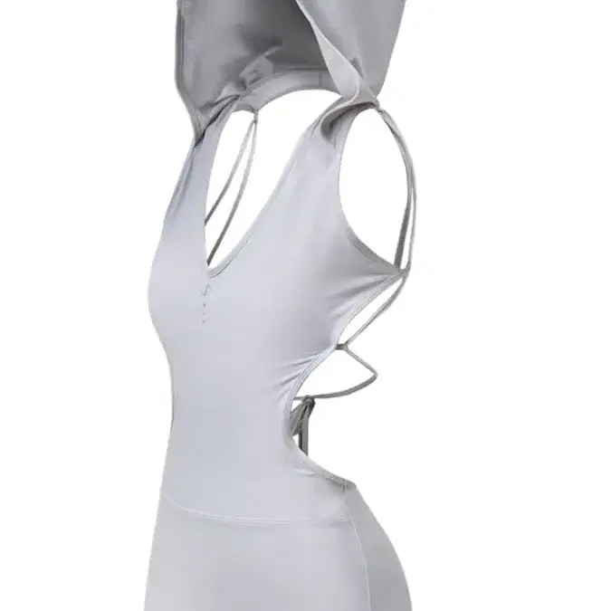 오호스ojos Thigh Slit Hoodie Monokini(Grey)