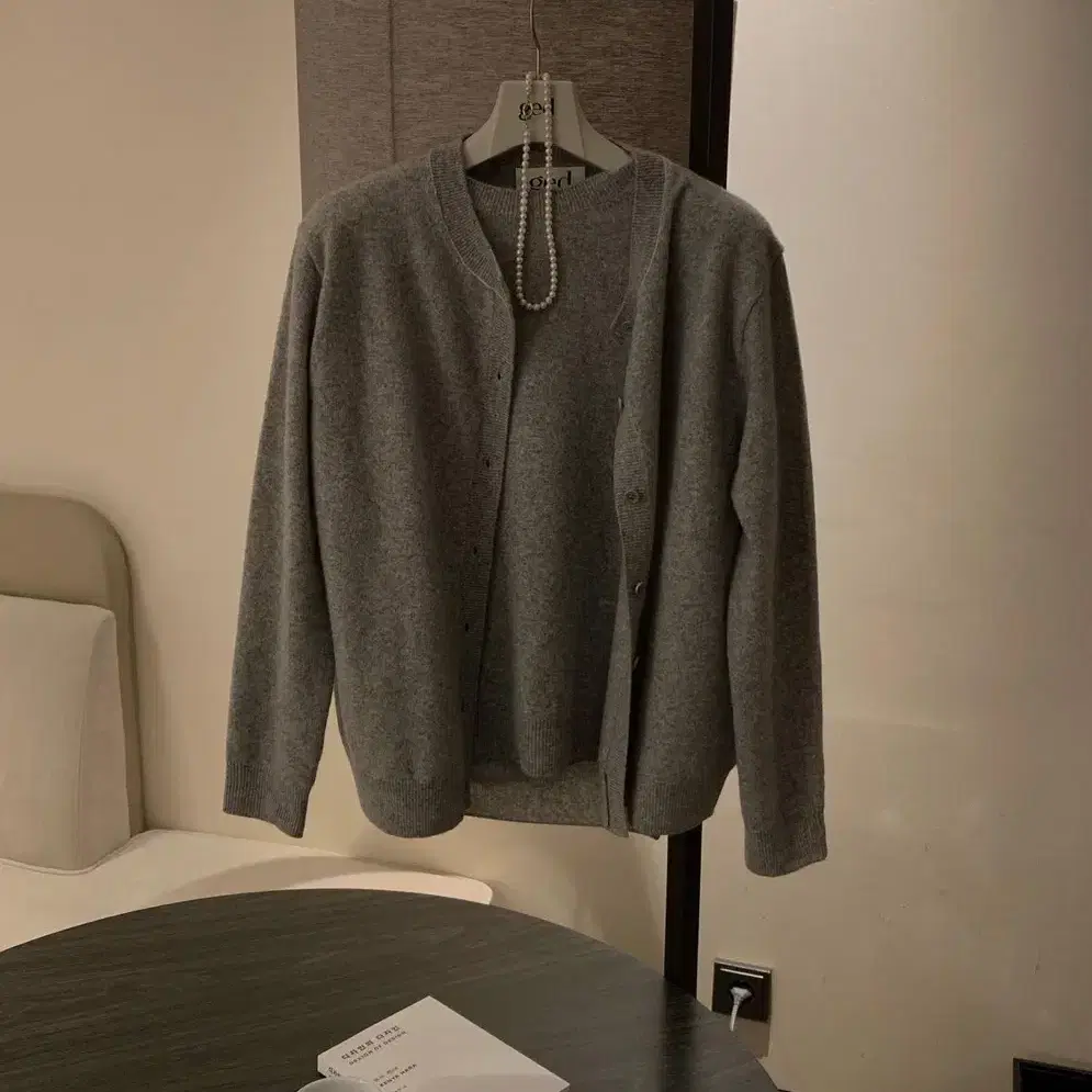 샵게드 ged line cardigan set 라인가디건세트-gray