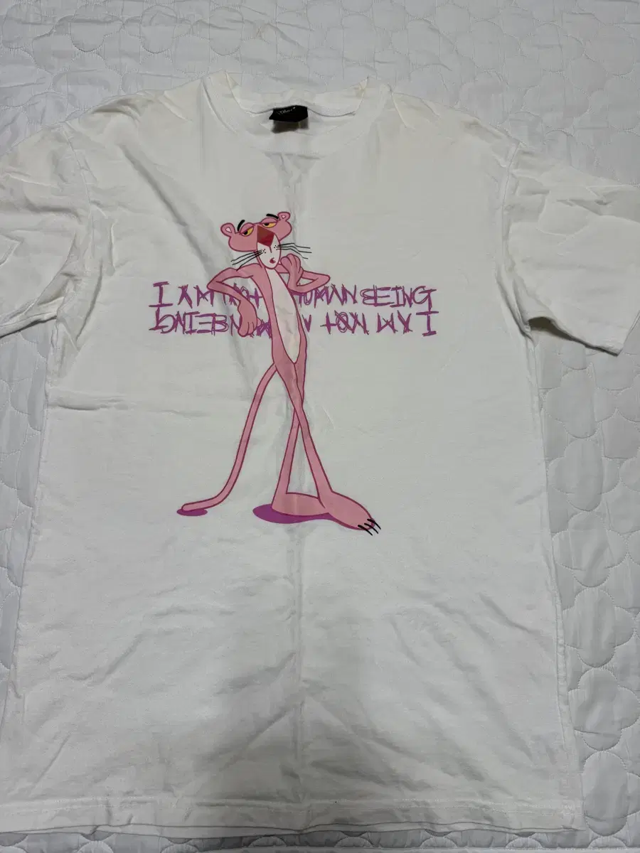 Ain't No Human Being Pink Panther Short Sleeve M