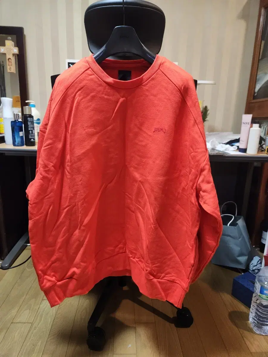 Junji 22ss collaboration orange overcoat M