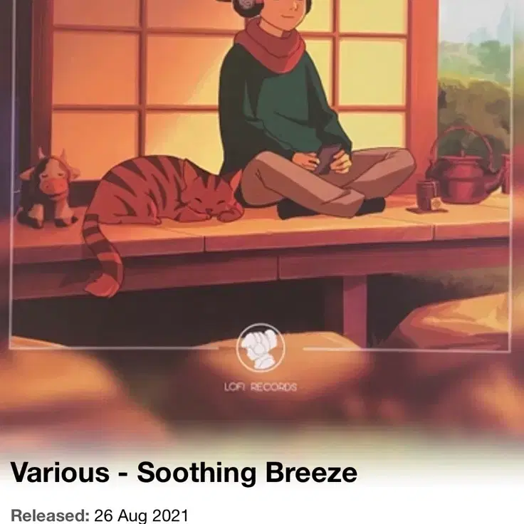 로파이 LO-FI 음악앨범 SOOTHING BREEZE LP 엘피 화이트