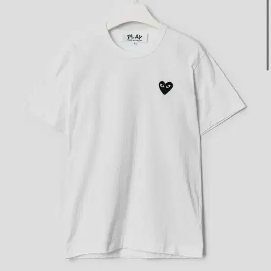 꼼데가르송 Black Heart Wappen T-Shirt - White