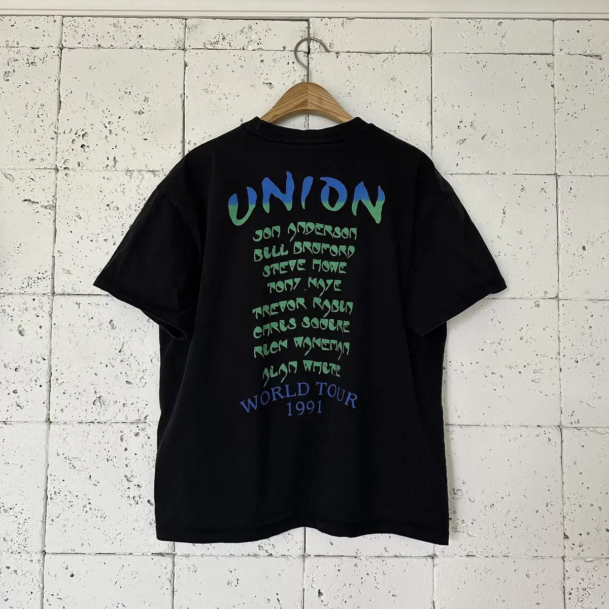 S yes 1991 union world tour 반팔티