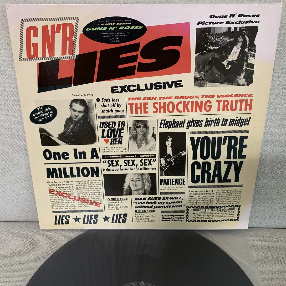 [ROCK] Guns N' Roses - G N' R Lies LP