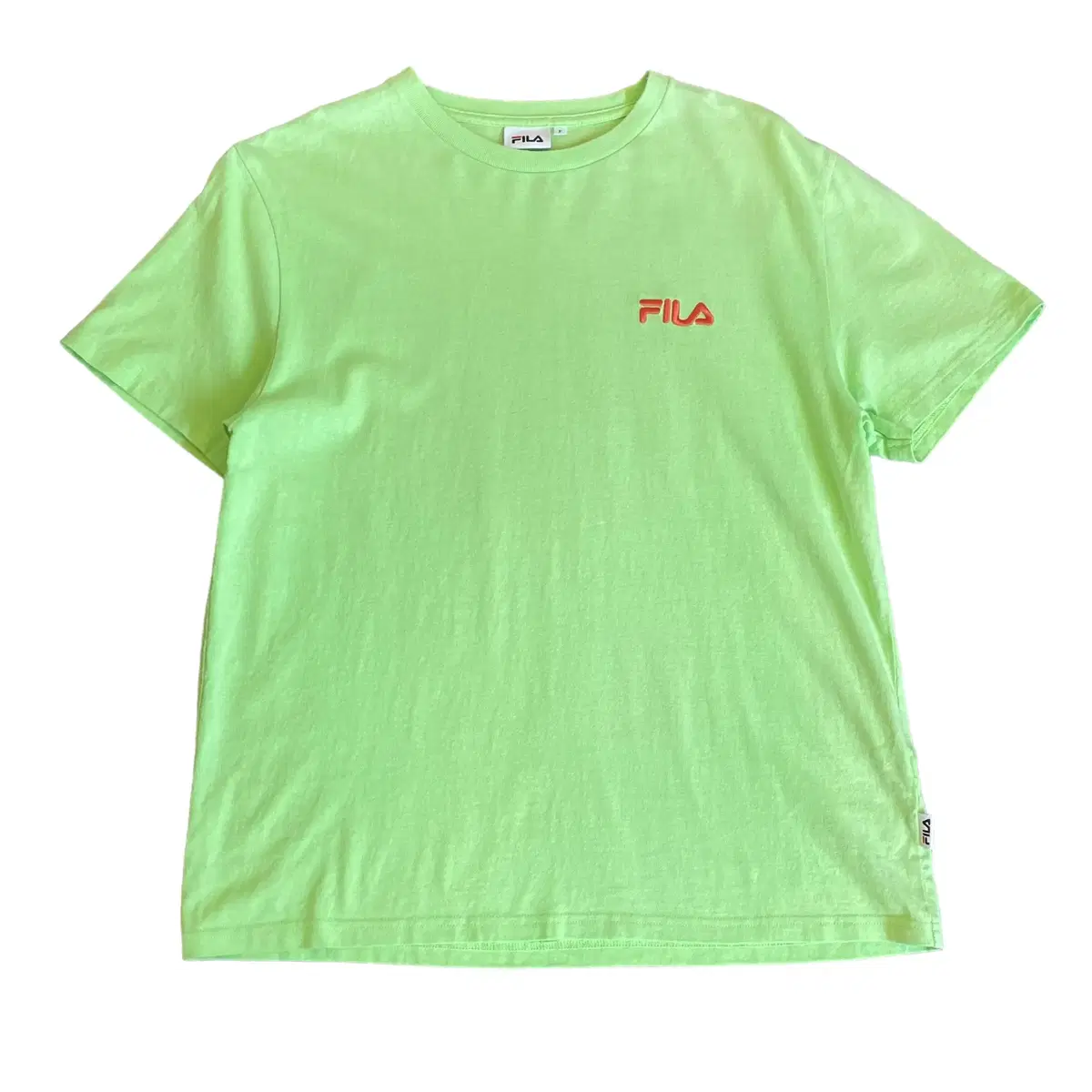 FILA Wheela Meron logo printed basic short sleeve T-shirt