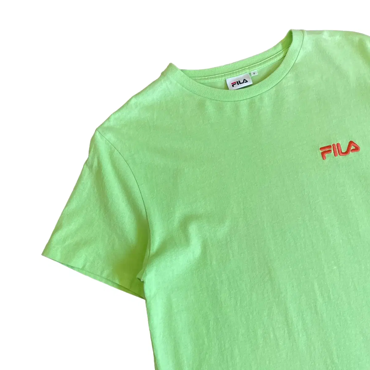 FILA 휠라 메론 로고프린팅 베이직 반팔 티셔츠