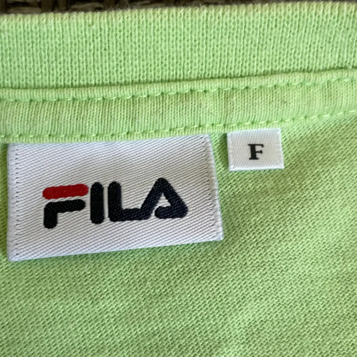 FILA 휠라 메론 로고프린팅 베이직 반팔 티셔츠