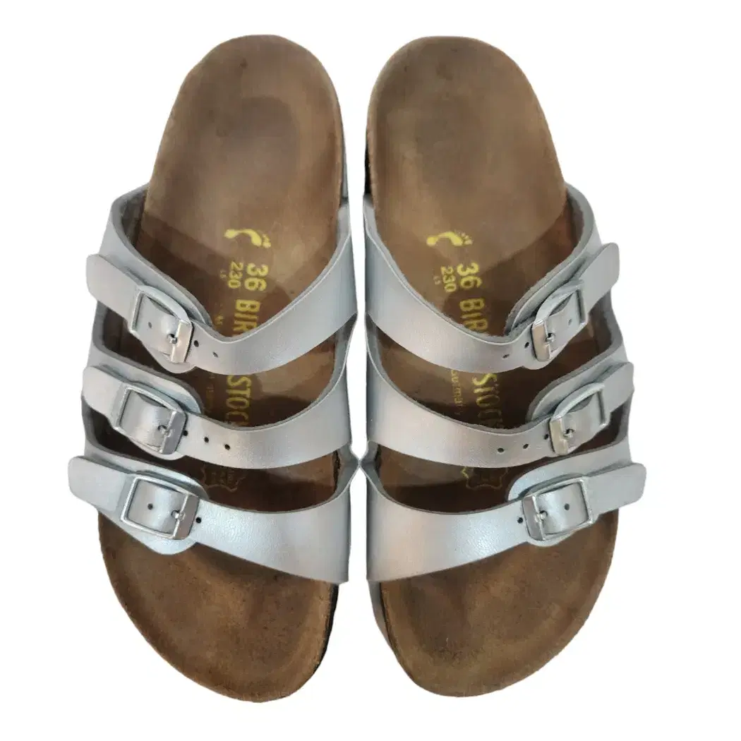 [230] BIRKENSTOCK 버켄스탁 플로리다 샌들 실버