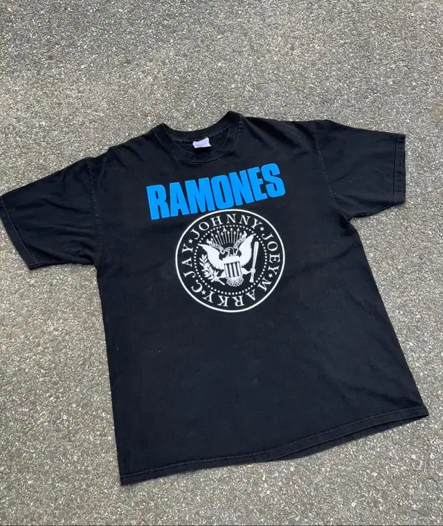 빈티지 90's RAMONES 밴드 아디오스 아미고스 티셔츠